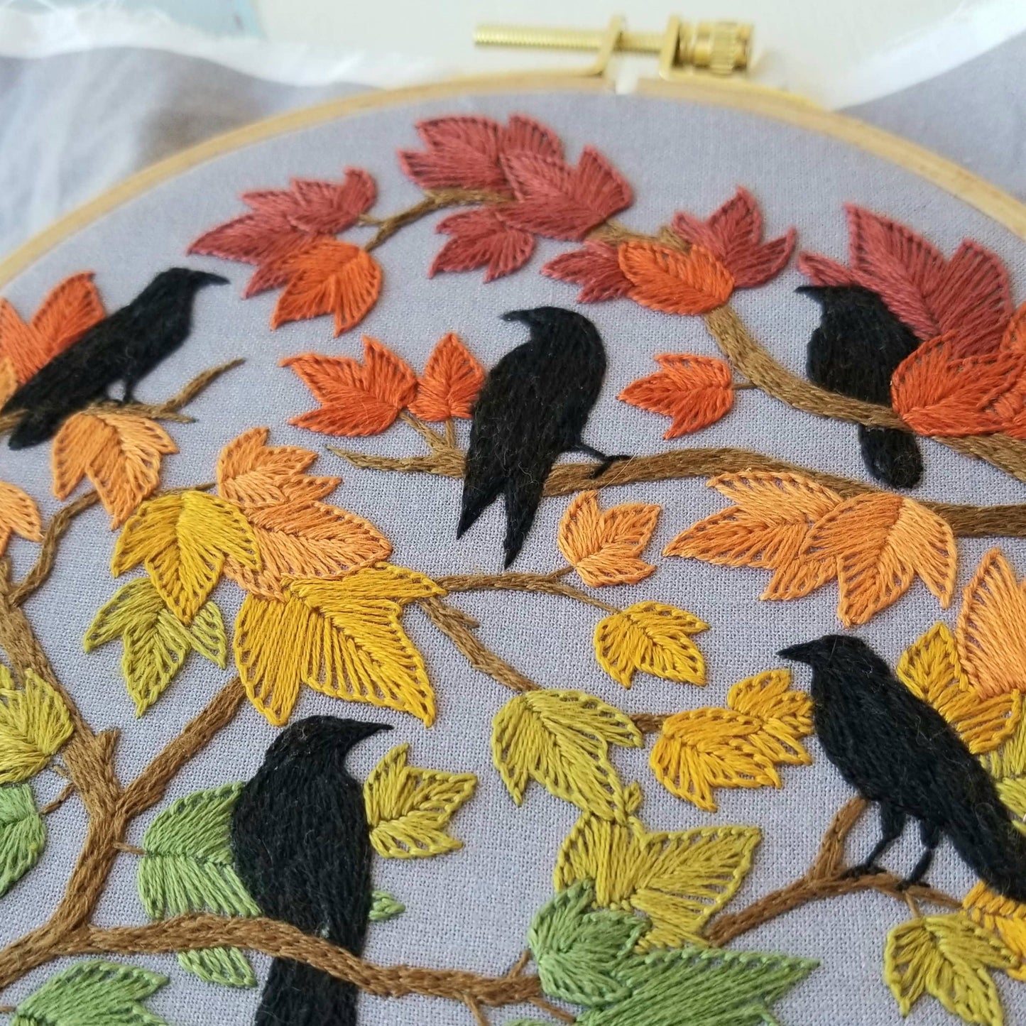 Embroidery Kit - Autumn Birds