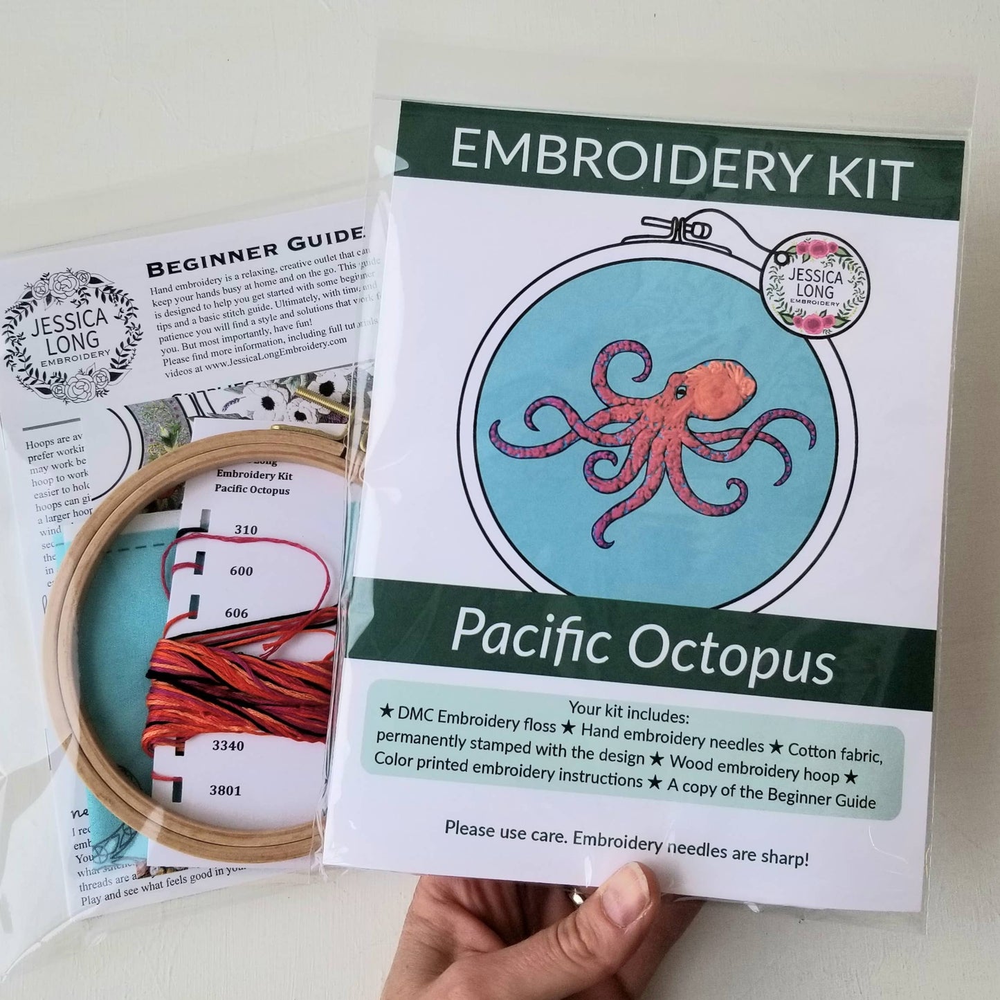 Embroidery Kit - Pacific Octopus