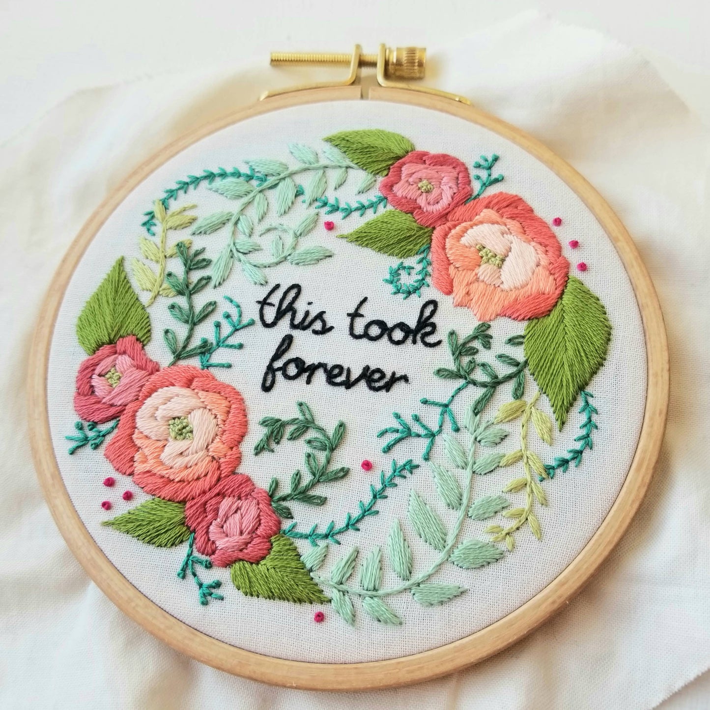 Embroidery Kit - Beginner Delicate Roses