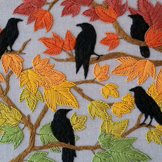 Embroidery Kit - Autumn Birds