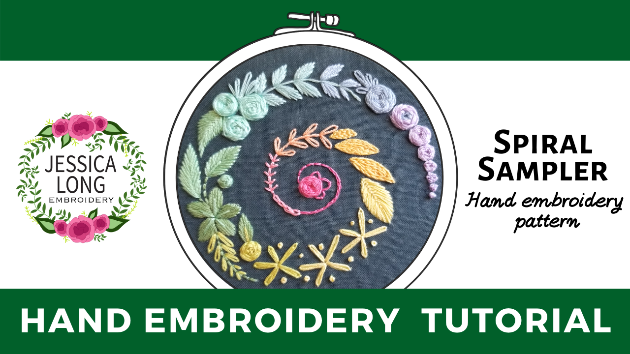 Embroidery Kit - Beginner Spiral Sampler