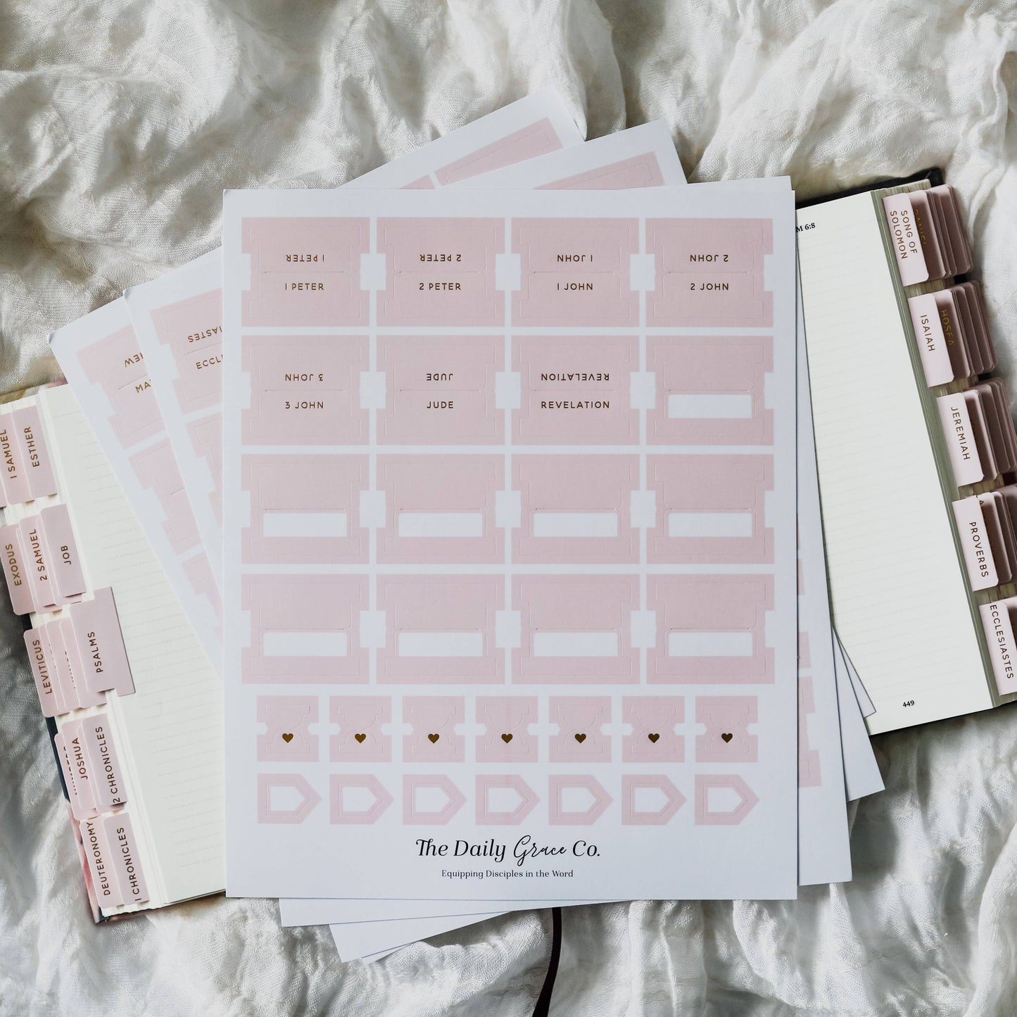 Bible Tabs - Blush Pink