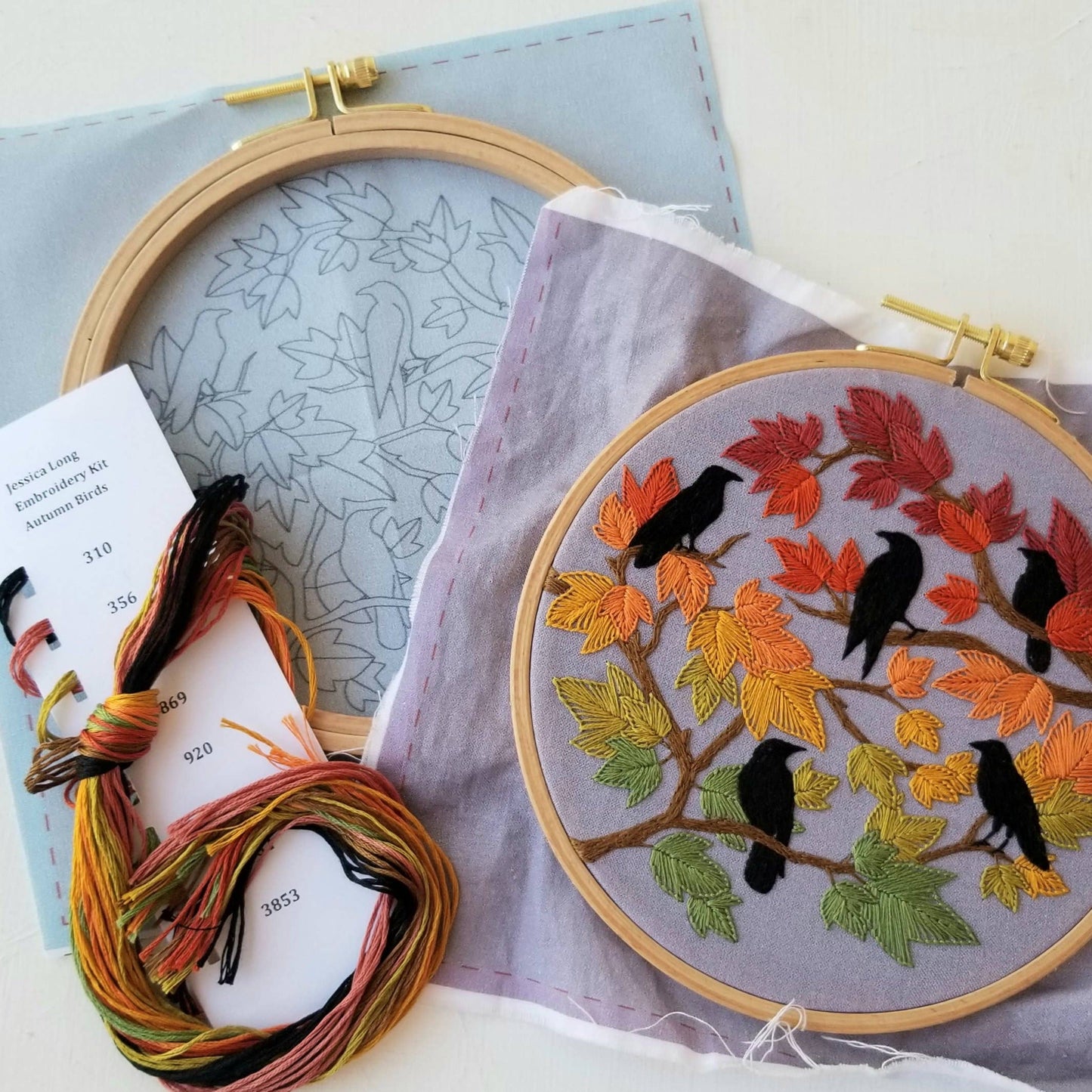 Embroidery Kit - Autumn Birds