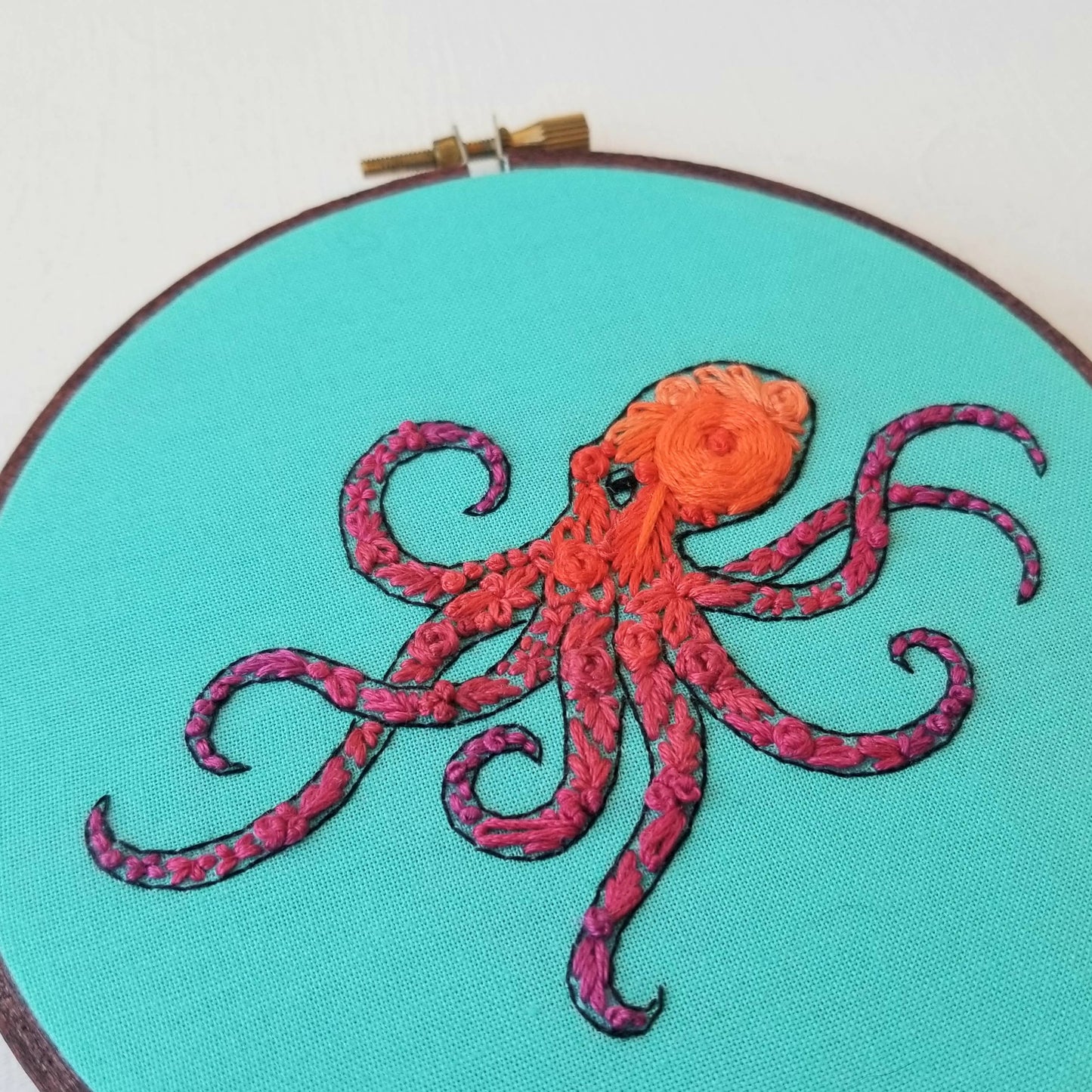 Embroidery Kit - Pacific Octopus